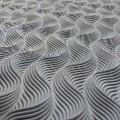 Gris pétrole motif VAGUES