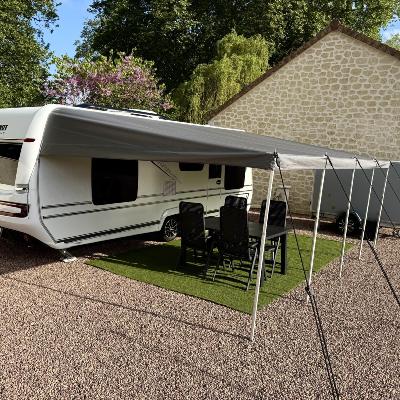 Gris foncé pailleté motif COTON