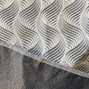 Gris pétrole motif VAGUES