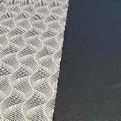 Gris pétrole motif VAGUES