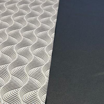 Gris pétrole motif VAGUES